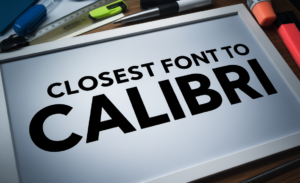 Closest Font To Calibri