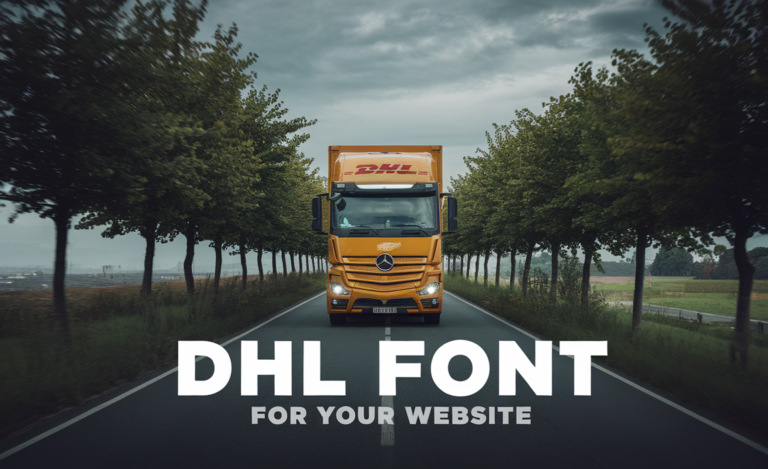 DHL Font For Your Website