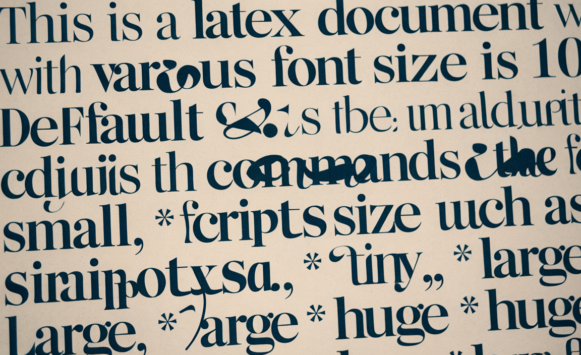 Explore The Font Size in LaTeX