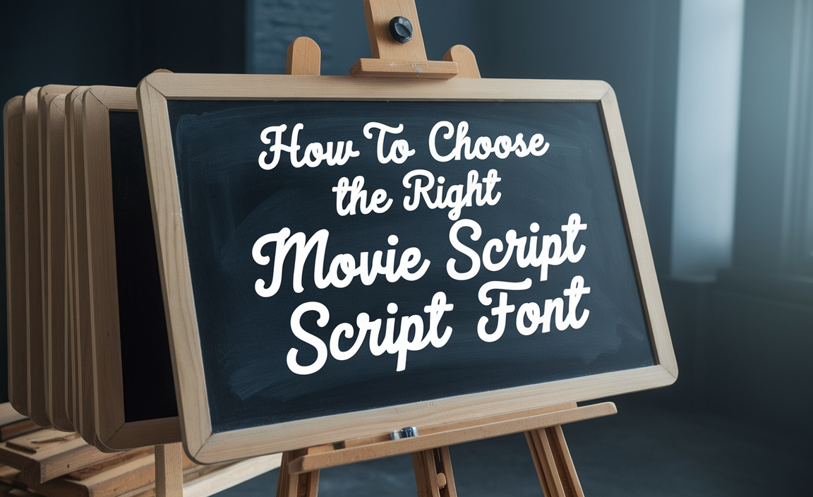 How To Choose The Right Movie Script Font
