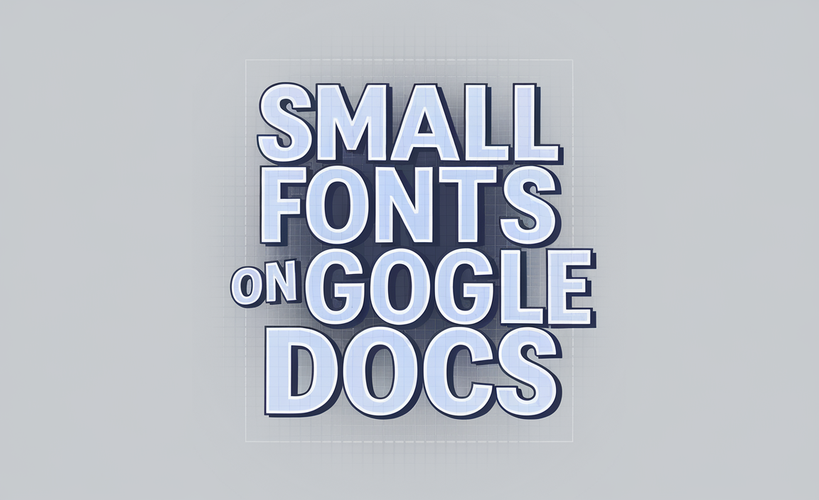 Small Fonts On Google Docs