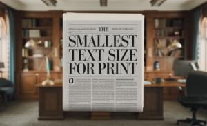 Smallest Text Size For Print
