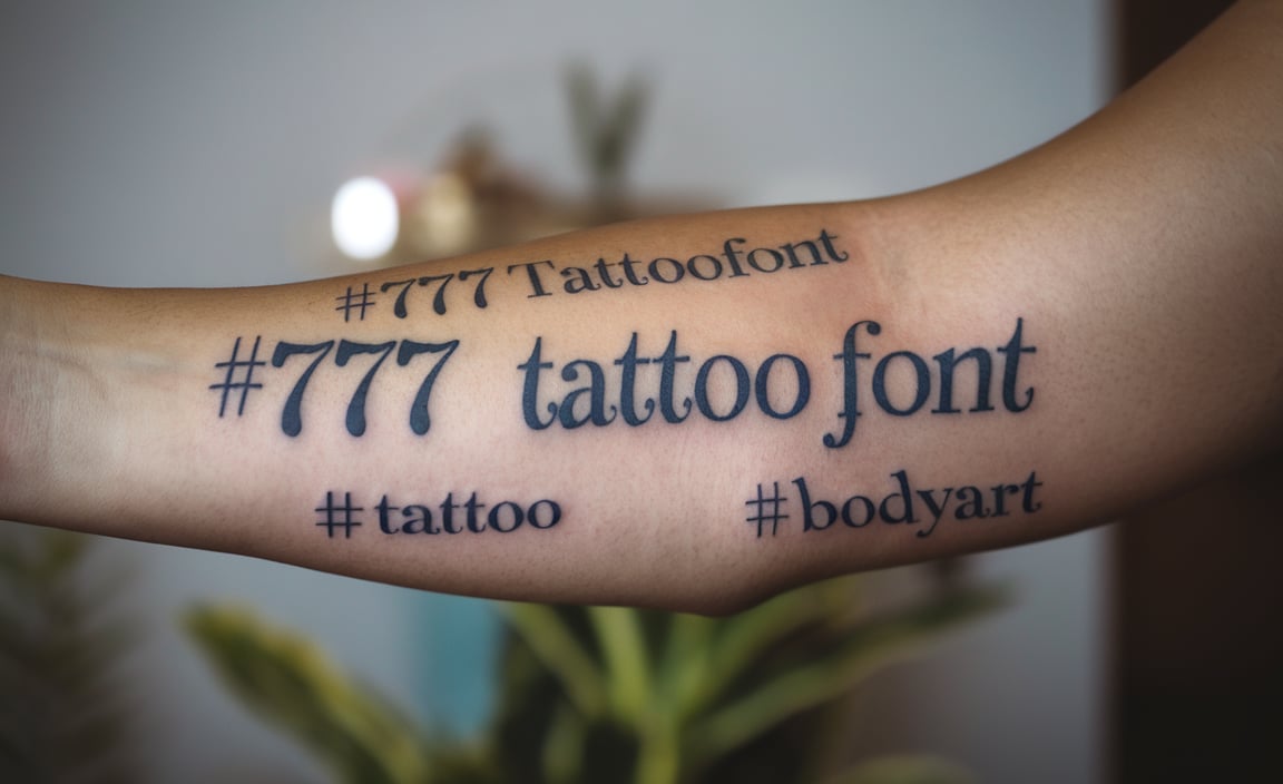 Using 777 Tattoo Font On Instagram