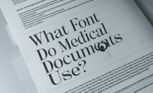 What Font Do Medical Documents Use
