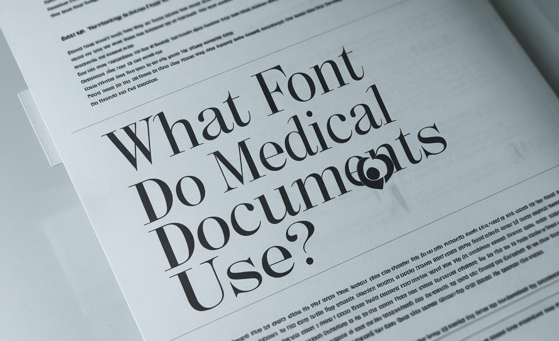 What Font Do Medical Documents Use