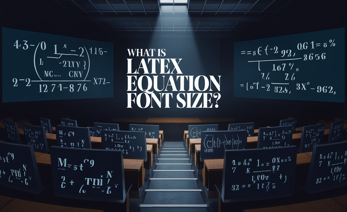 What Is Latex Equation Font Size