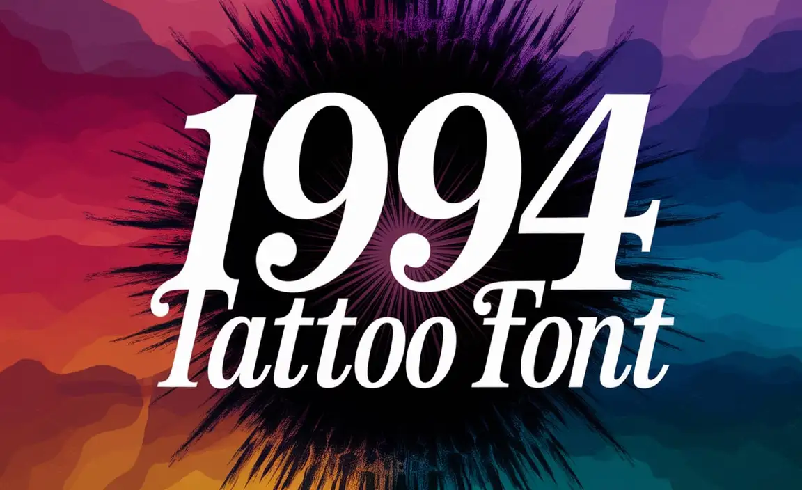 1994 Tattoo Font