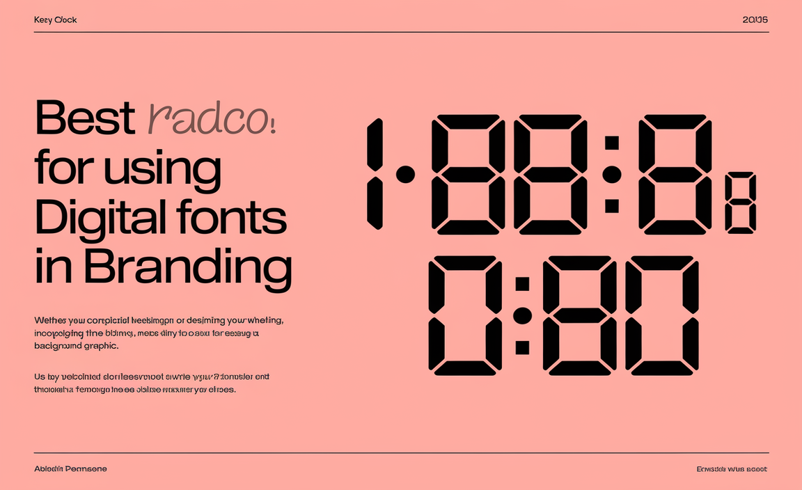 Best Practices for Using Digital Clock Fonts in Branding