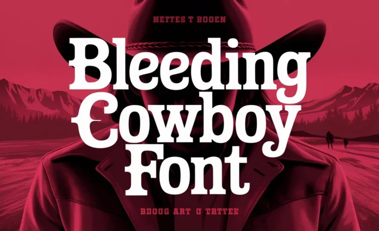 Bleeding Cowboy Font