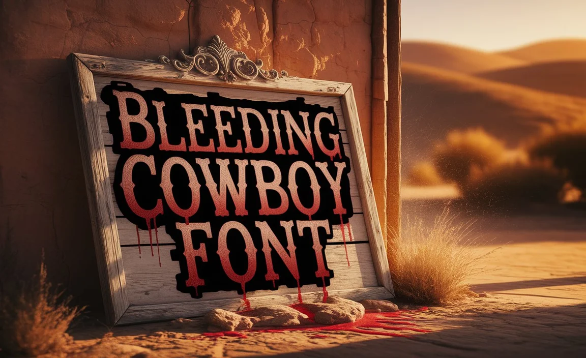Bleeding Cowboy Font Family Includes