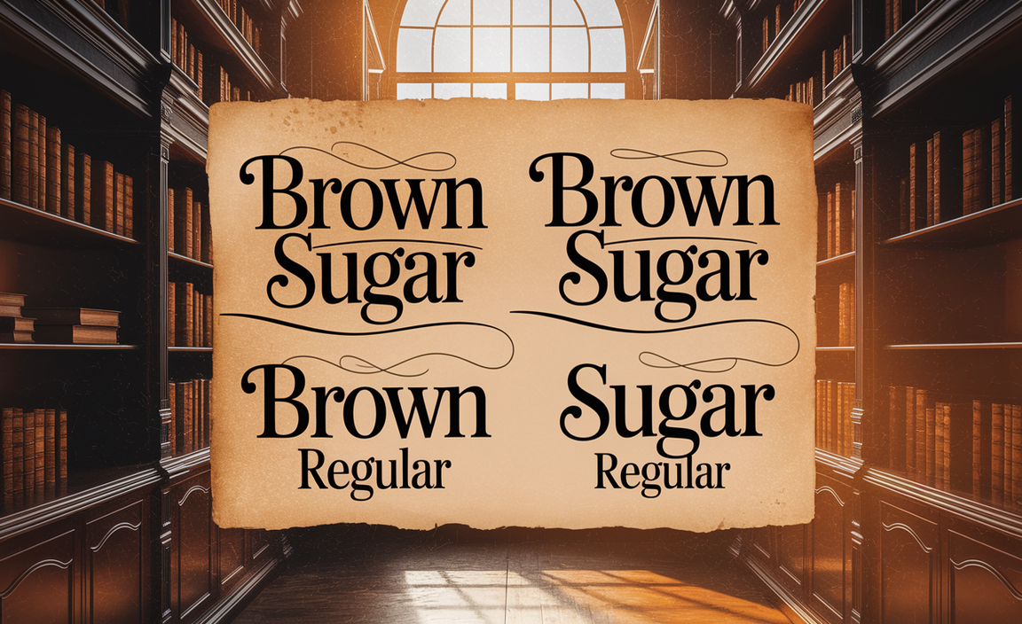 Brown Sugar Font Family and Styles