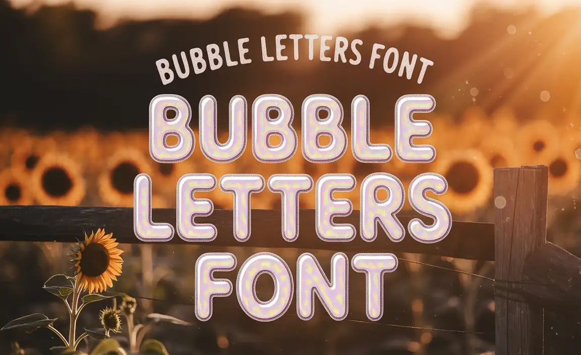 Bubble Letters Font