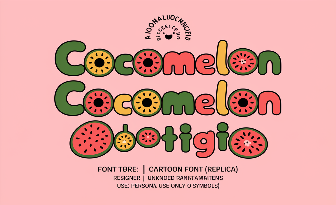 Cocomelon Font Family & Design Details