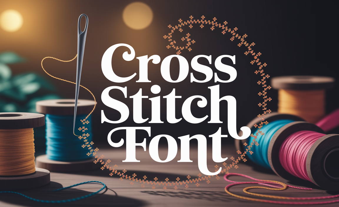Cross Stitch Font