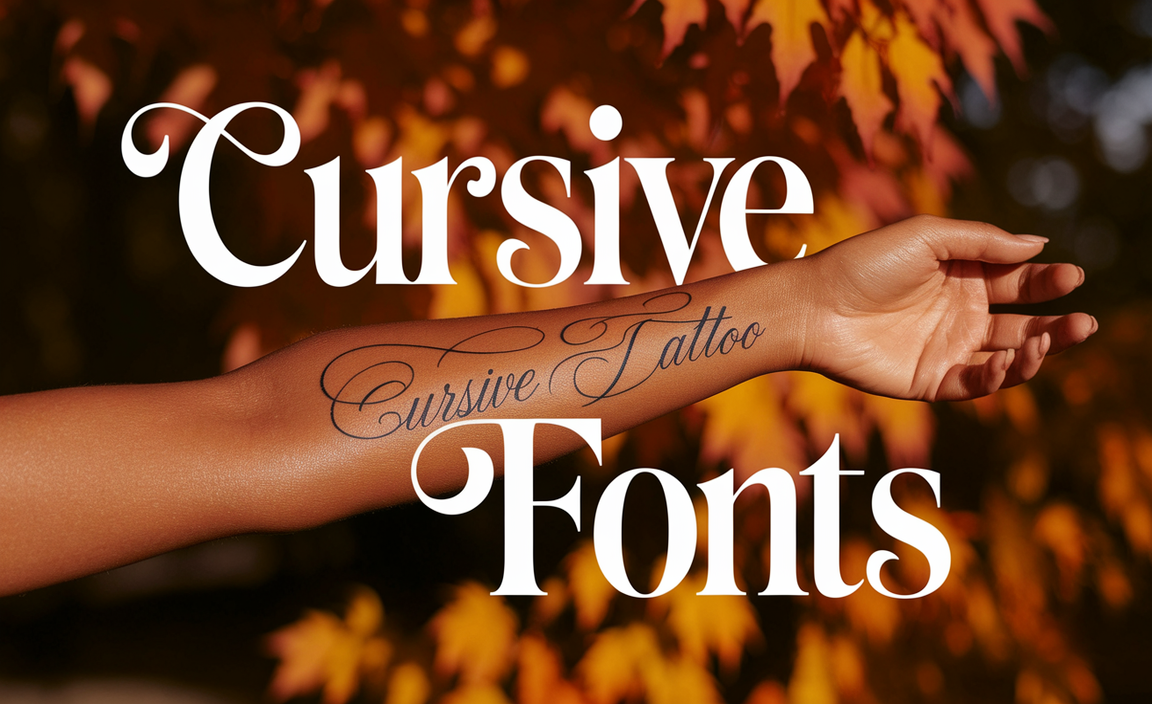 Cursive Tattoo Fonts