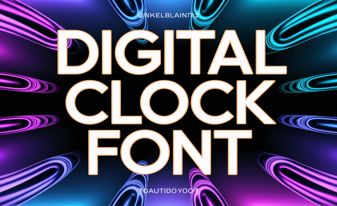 Digital Clock Font