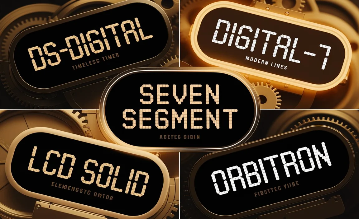 Key Digital Clock Fonts to Consider