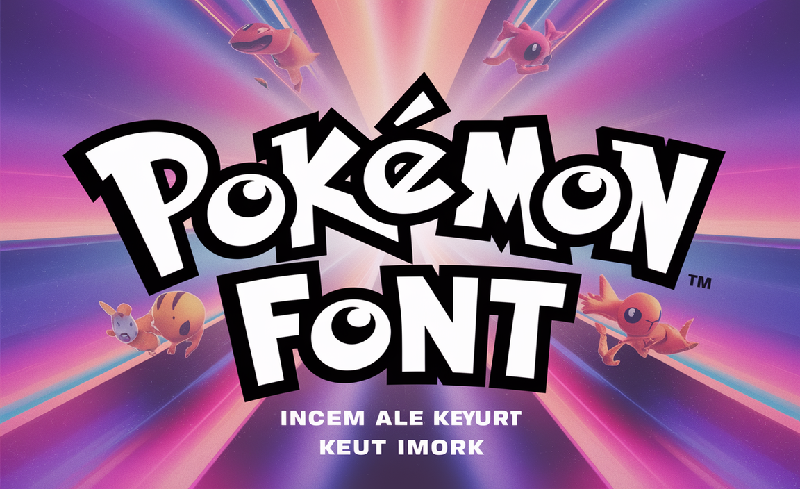 Pokémon Font Family Includes