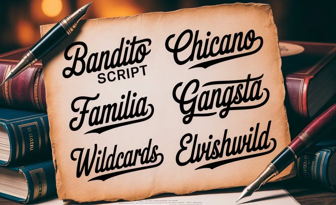 Popular Cursive Tattoo Font Families And Styles