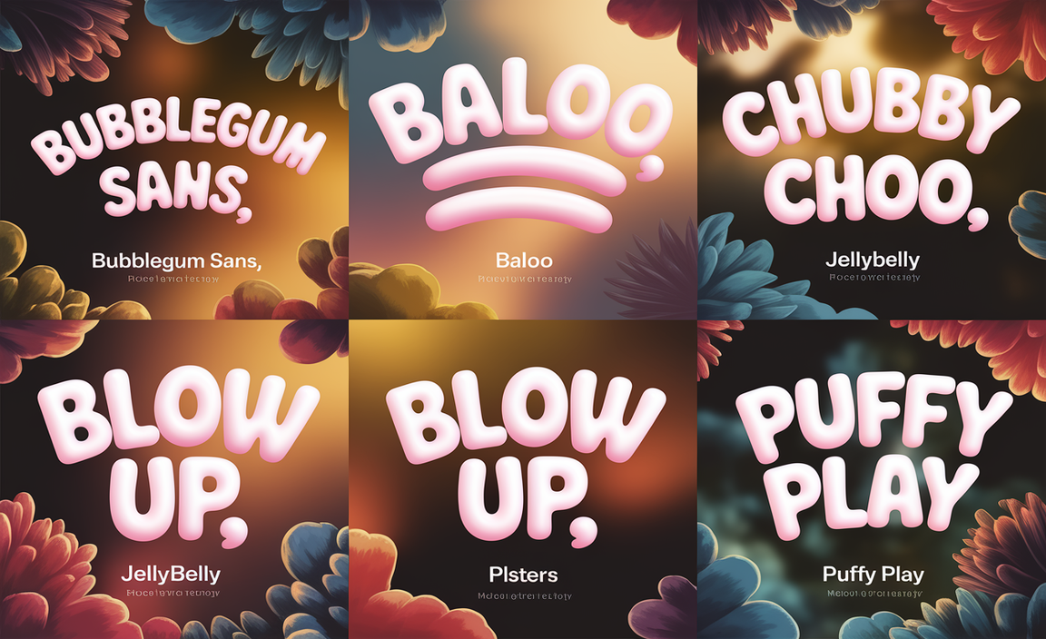 Popular Free Bubble Letter Fonts