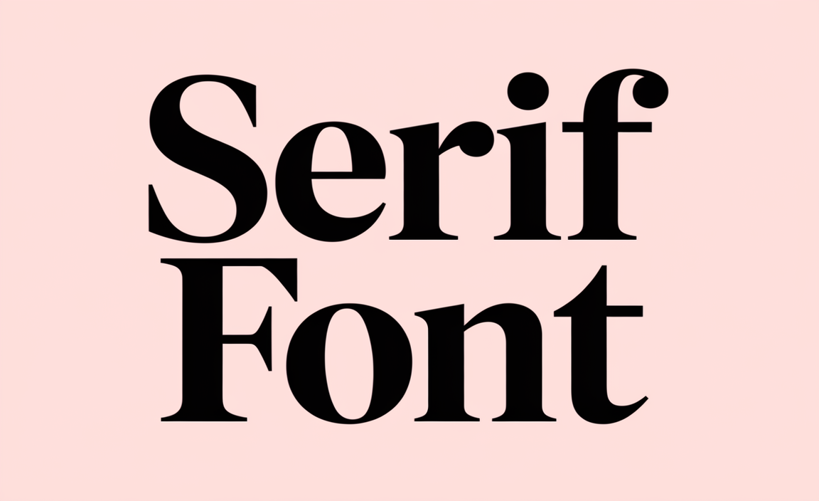 Serif Font - Classic and Timeless