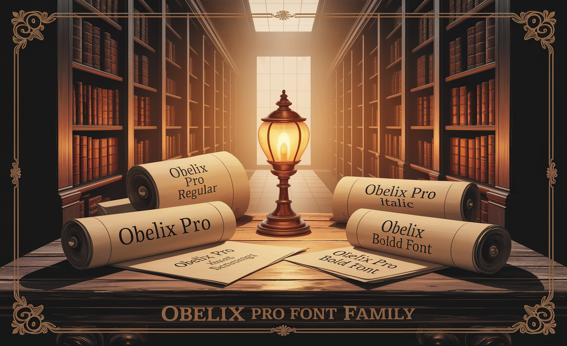 The Obelix Pro Font Family