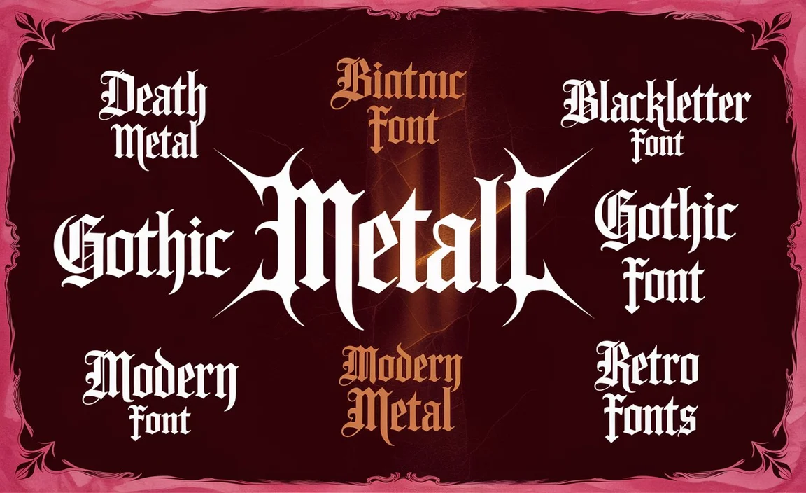 Top Black Metal Fonts for Bold Designs