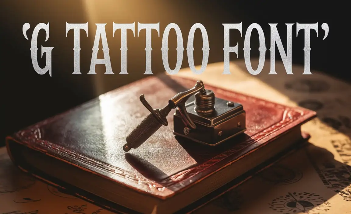 Where to Use Your G Tattoo Font