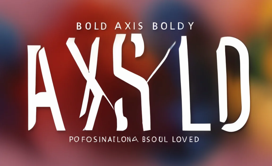 Axis Bold as Love Font In Digital Media