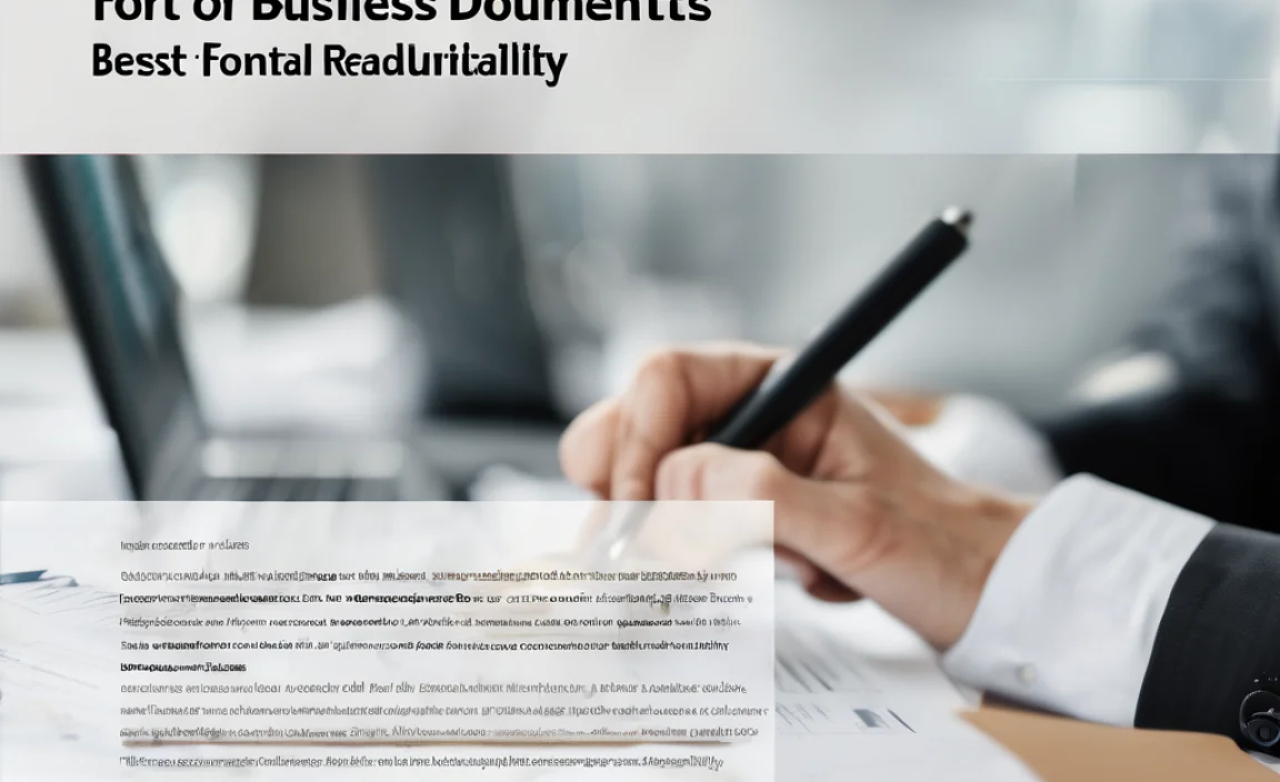 Best Font For Business Documents