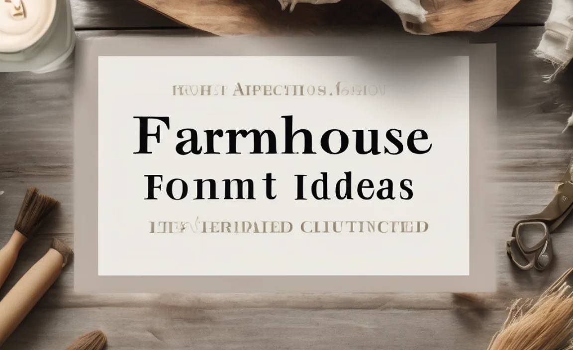Best Free Farmhouse Fonts