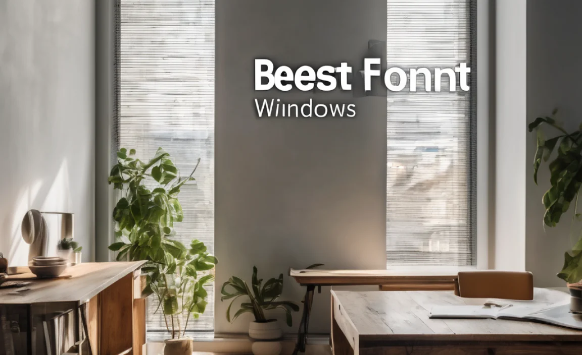 Best Windows Font
