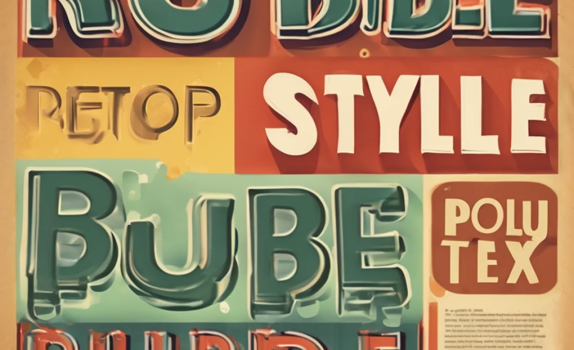 Retro Bubble Fonts: Make Your Text Pop with Style