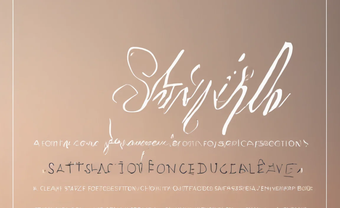 Satisfaction Font: A Stylish Script Typeface For Creative Projects