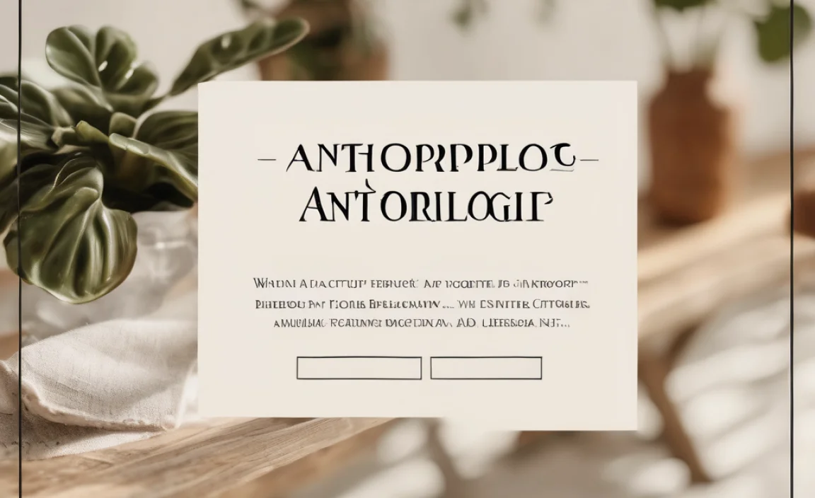 What Makes Anthropologie Font Special?