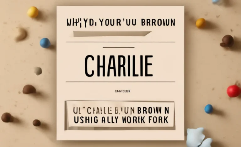 Why You’ll Love Using Charlie Brown Font In Your Work